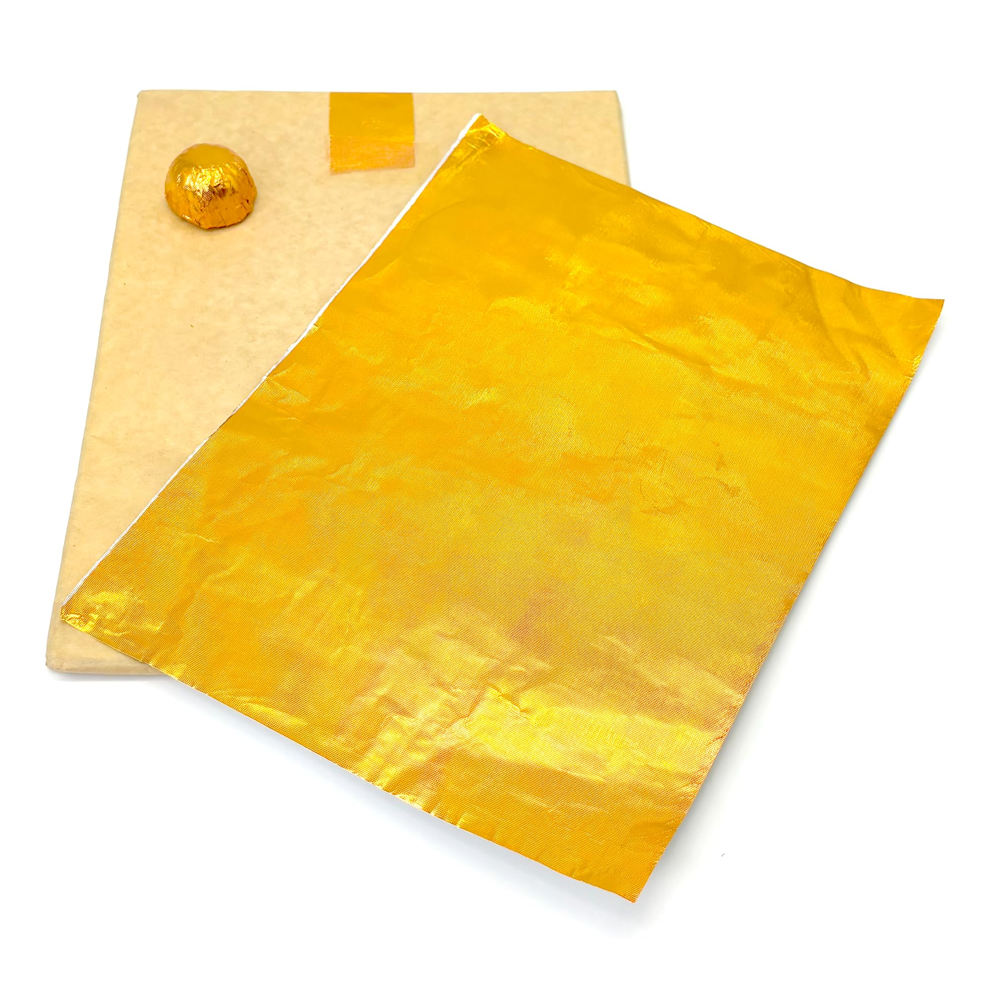 Esslly Orange Plain Embossed Aluminium Foil Chocolate Wrappers | Luxurious 7x10 Inch Sheets | Pack of 200 | Elevate Your Chocolates with Elegant Wrapping (B0DBZQZMQC) Amazon Price History, Amazon Price Tracker
