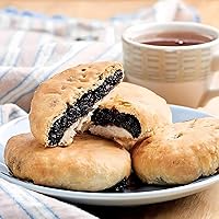 Vista 3 de Real Lancashire Eccles Cakes Tradicionalmente hecho a mano con mantequilla pura y grosellas secas Snacks británicos Deliciosos pasteles