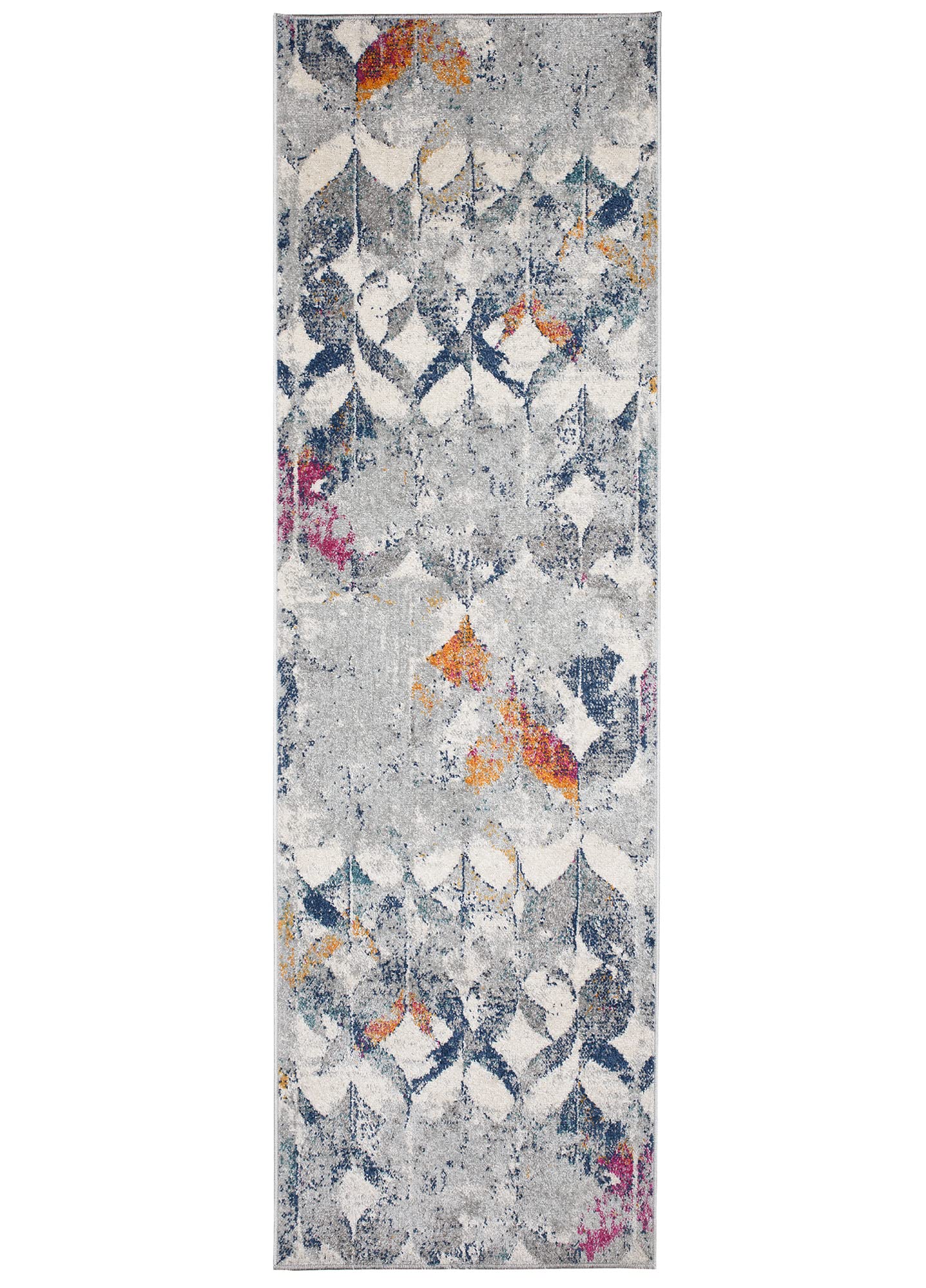 Mazovia Tapis de Couloir Couloir 70x375cm Anthracite Gris Abstrait Doux | Tapis de Couloir pour Cuisine Buanderie Chambre Entrée Chauffage au Sol Facile D'entretien Poils Courts Long Vendu au Mètre