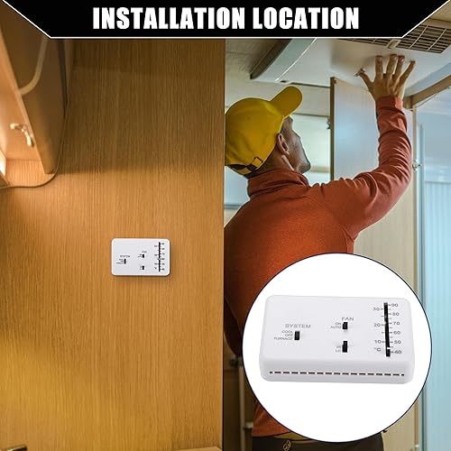 Miniatura 2 de Kit de termostato de calefacciónrefrigeración para autocaravana, para autocaravana, termostato Duo-Therm, control analógico de calorfríotemperatura