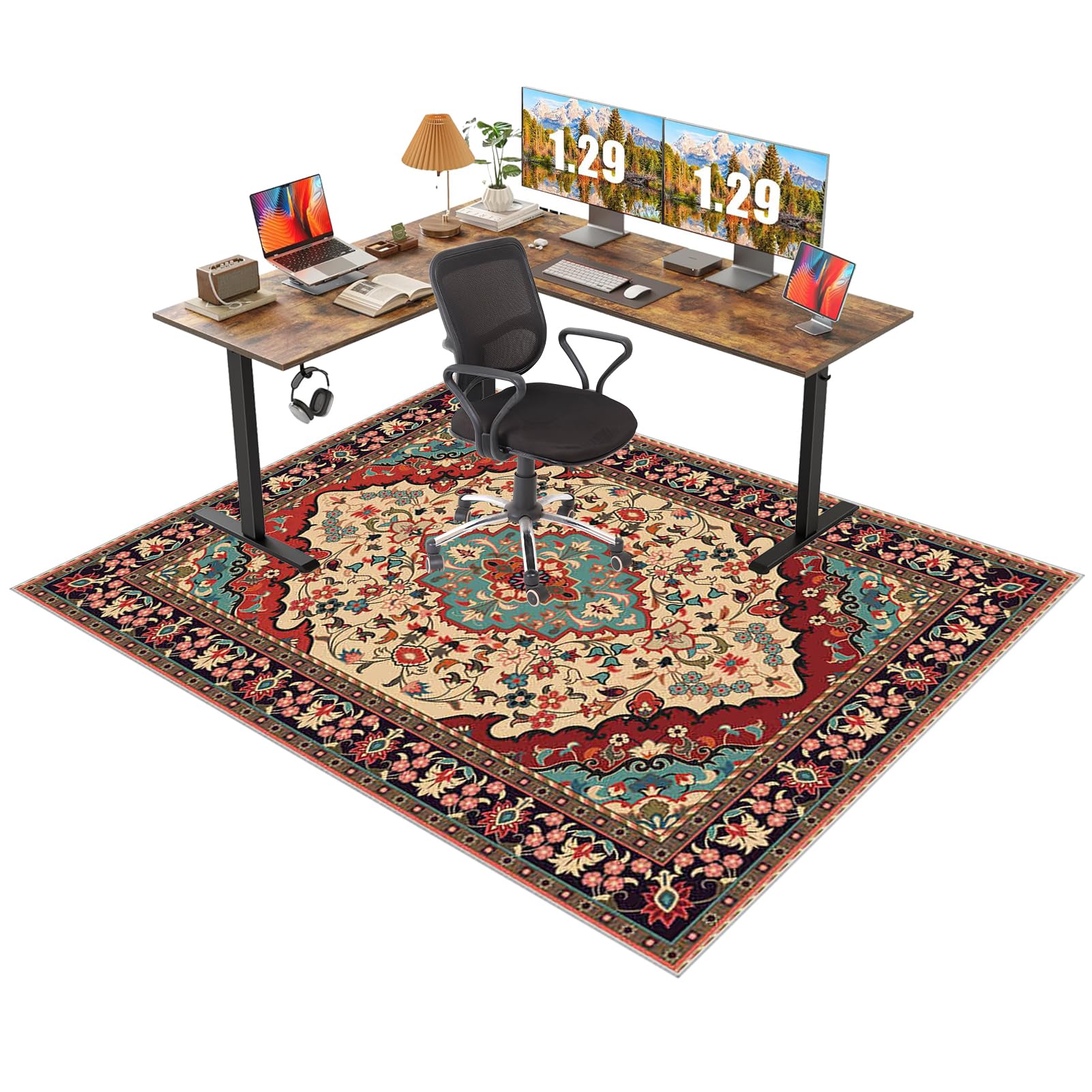 Gaming Chair Mat Office Chair Mat for Hardwood Floor Chair Mats for Carpet Protector Non-slip Desk Chair Mat Computer Chair Rug for Home Office Hard Floor Protector Mat for Office Chair 90 x 140 cm