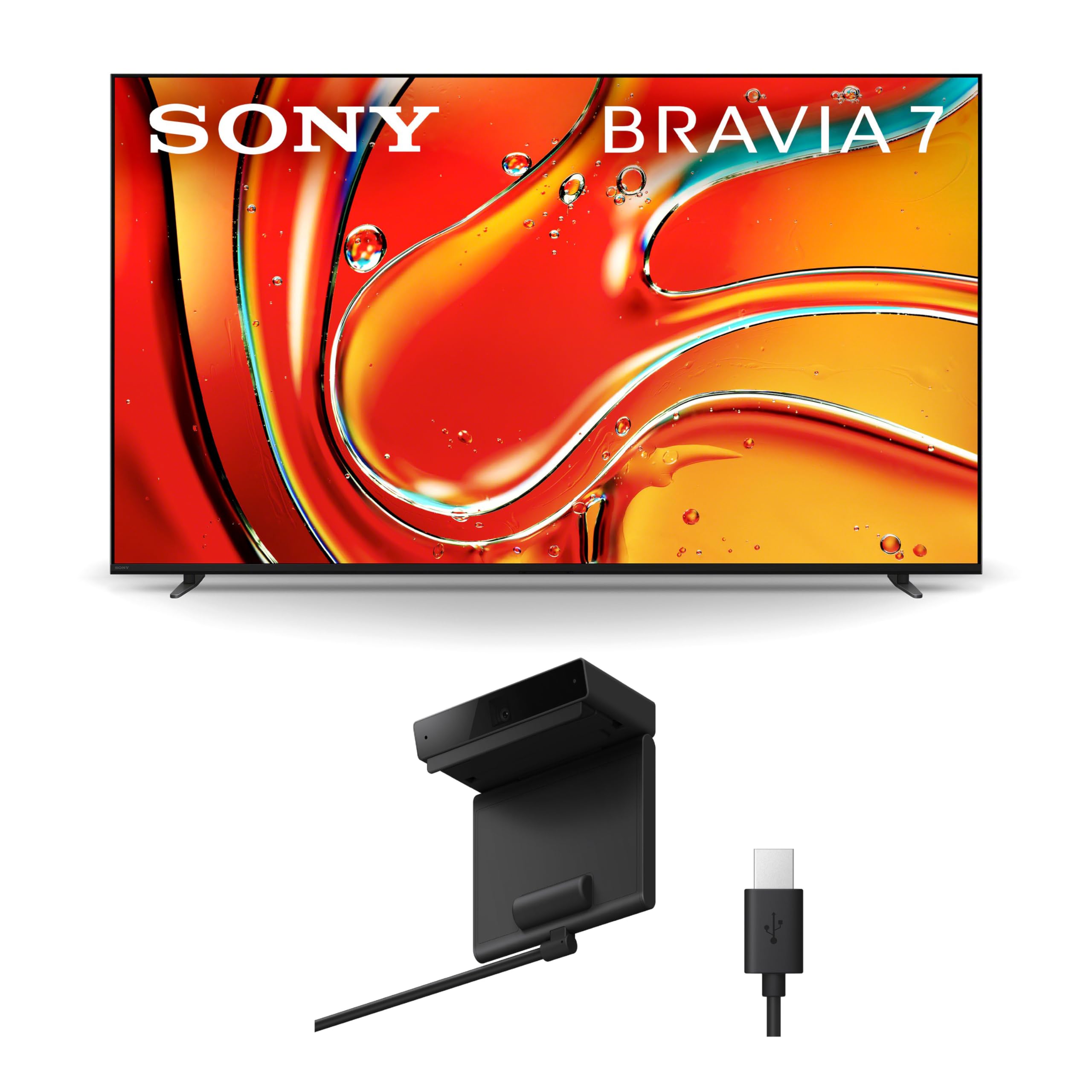Sony 65 Inch Mini LED QLED 4K Ultra HD TV BRAVIA 7 Smart Google TV with Dolby Vision HDR and Exclusive Features for PlayStation®5 (K-65XR70), 2024 Model BRAVIA CAM (CMU-BC1)