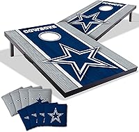 YouTheFan NFL 2x3 Portable Cornhole Game Set - Official Team Logos on Boards & Bags, Durable MDF, Tailgate Ready