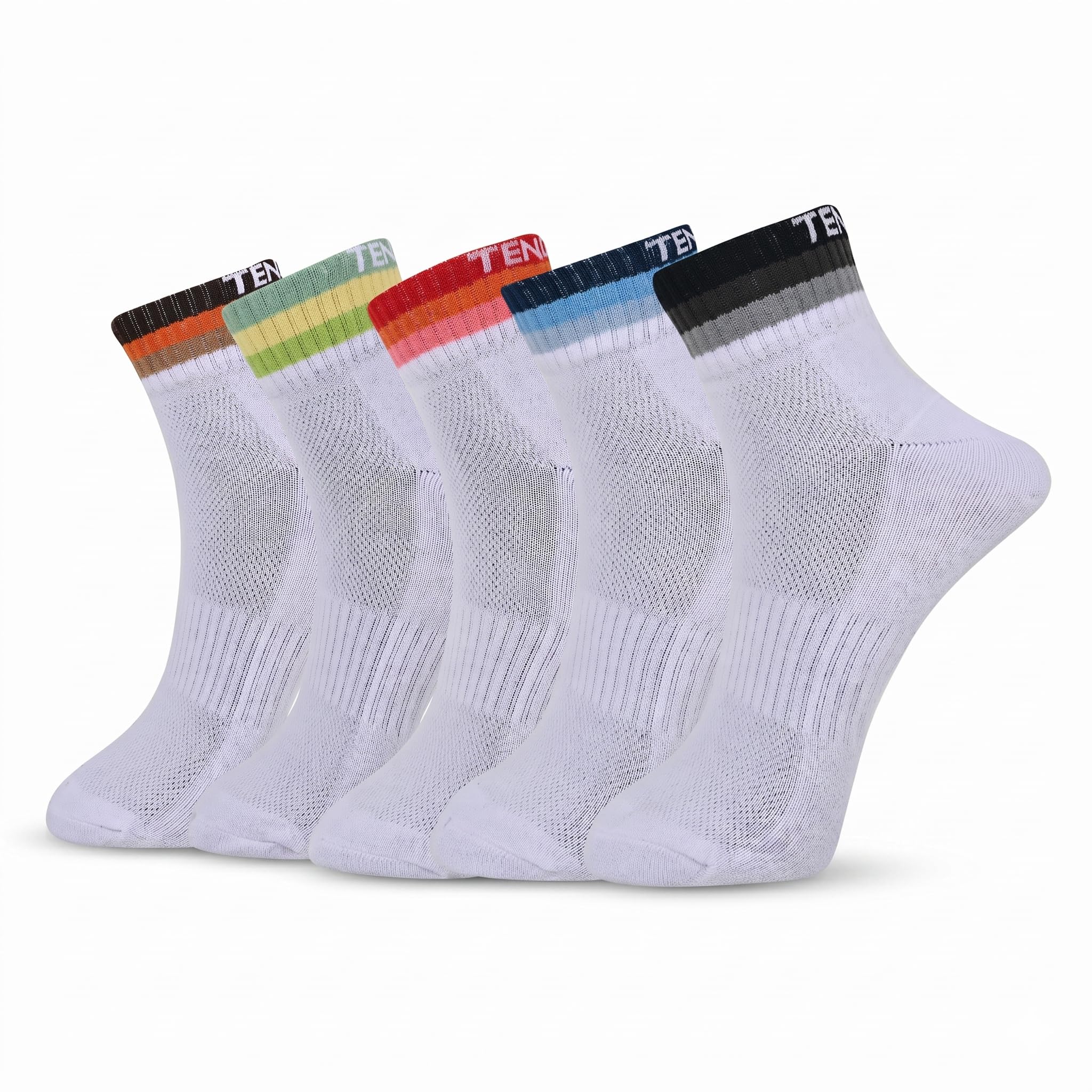Unisex Cotton Ankle Socks Pack of 5 | Soft Breathable Cushioned White Socks for Men & Women | Ideal for Running, Gym, Sports, Daily Use | Comfortable & Durable Socks for All Seasons-image-40