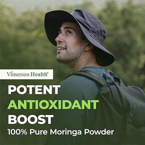Miniatura 9 de Cápsulas de Moringa con polvo de moringa 100% puro de hojas de moringa para energía, metabolismo saludable y apoyo antioxidante, polvo de hoja de