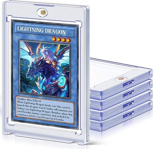 Portatarjetas magnéticos de 5 unidades para tarjetas intercambiables, fundas rígidas de 35 pt que se ajustan a tarjetas MTG, tarjetas estándar,