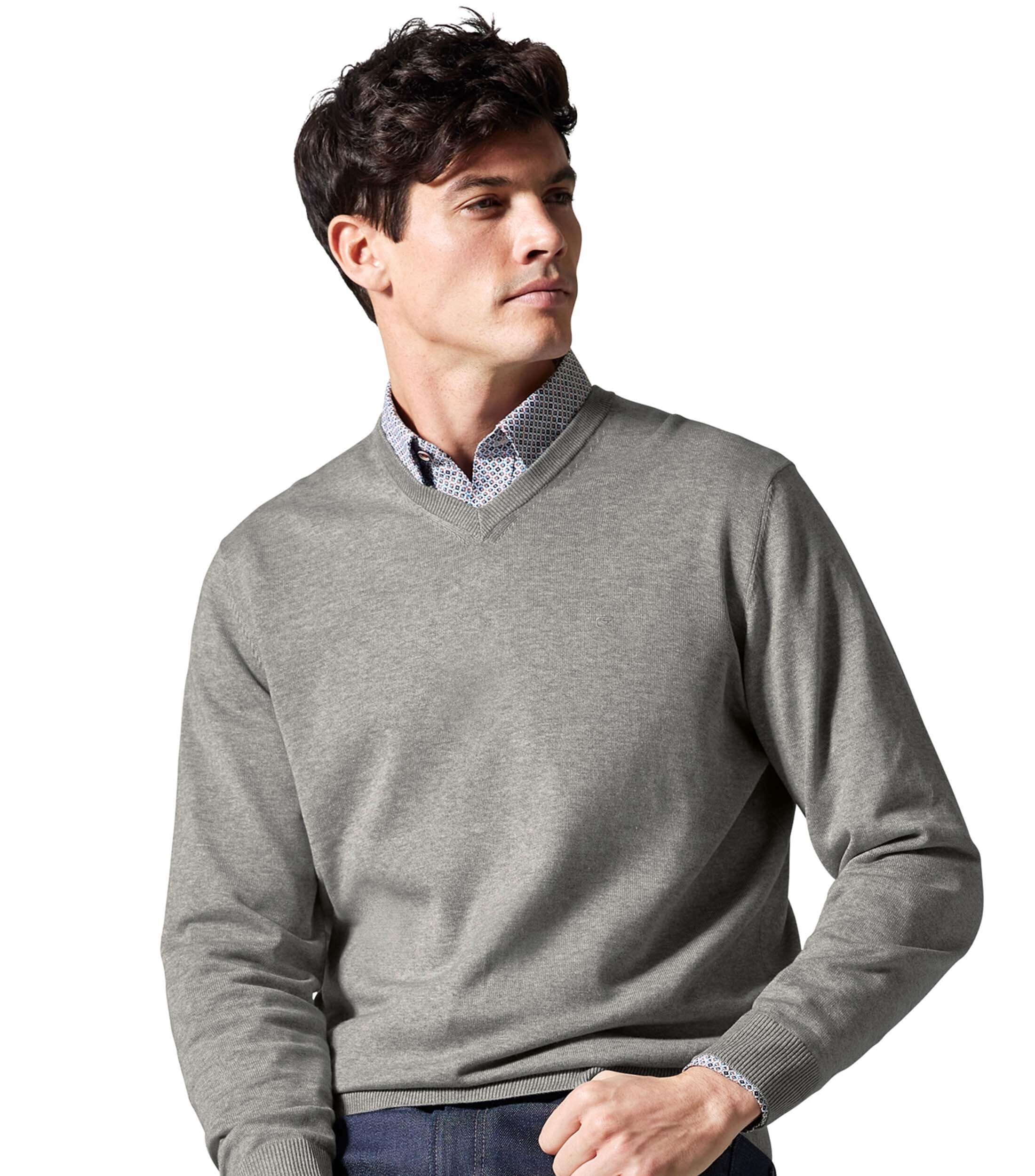 Casamoda Men's Lightgrey Jumper Sweater, L