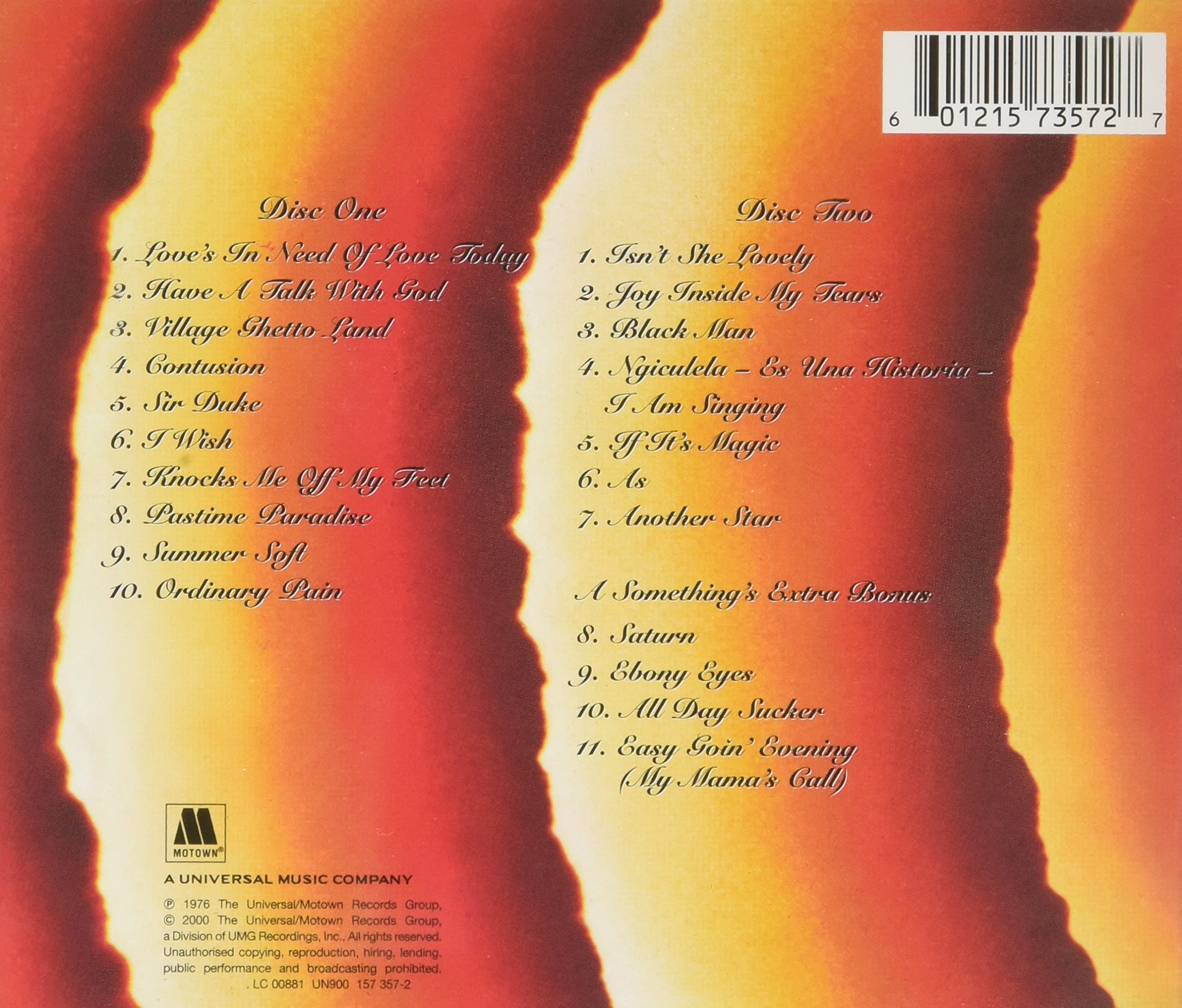 Songs In The Key Of Life