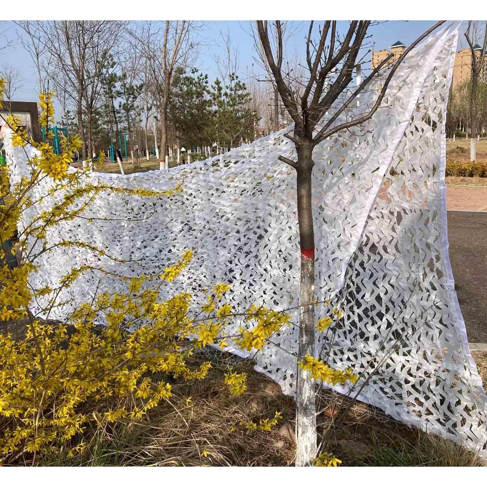 Weißes Tarnnetz 2x2m 2x5m 3x4m 4x6m 5x7m 7x9m, Sonnensegel, Schattennetz, Outdoor Camouflage Netz Für Militär/Jagd/Camping, Sonnenschutz-tarnnetz,White-1.5x2m(4.9 * 6.6ft)