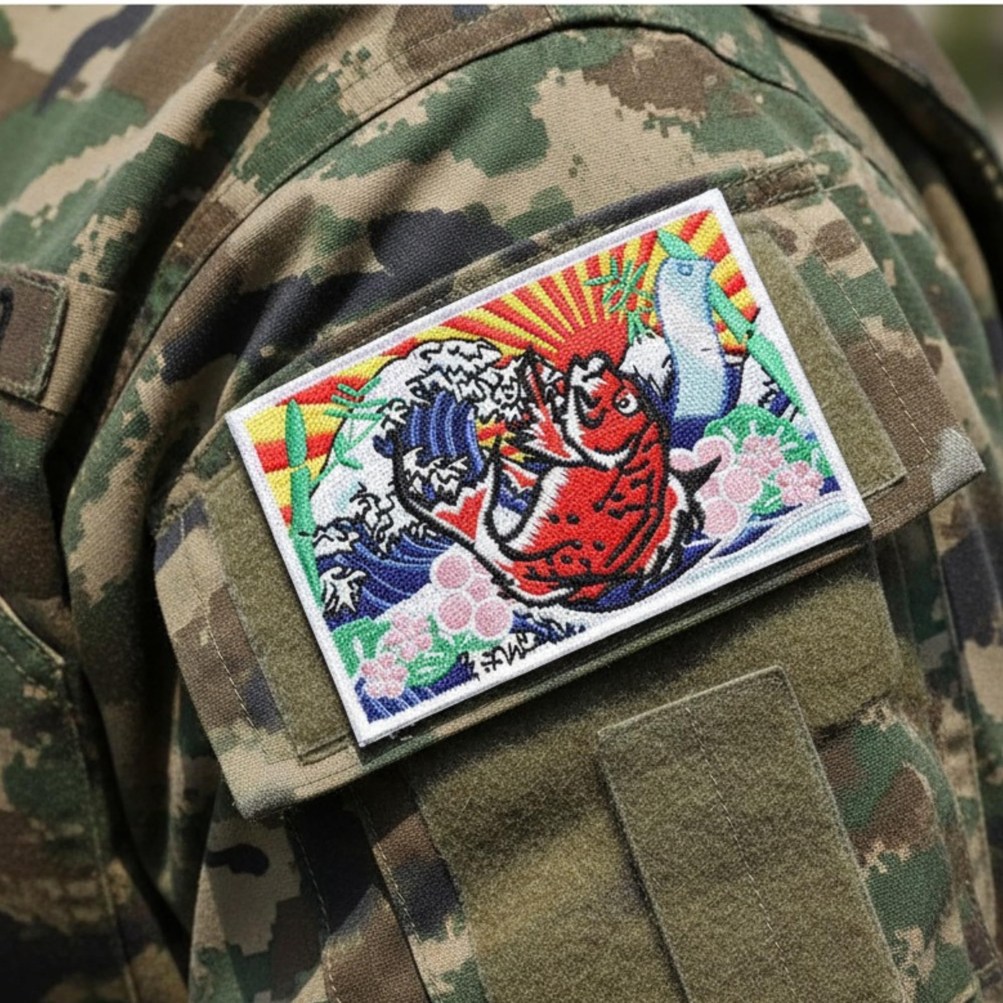 Amazon.co.jp: ワッペン屋Dongri ベルクロワッペン マジックテープ