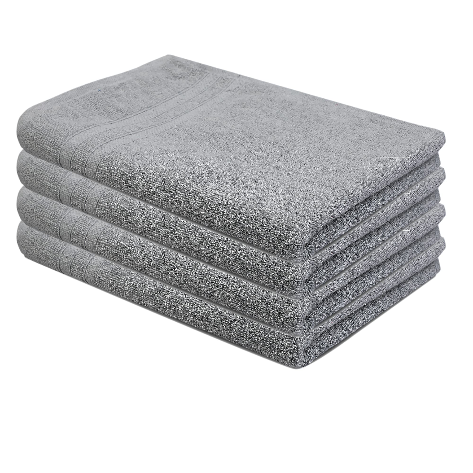 Skyla 100% Cotton 4 Piece Hand Towel Set, 450 GSM Size 40 * 60 cm (Slate Grey)