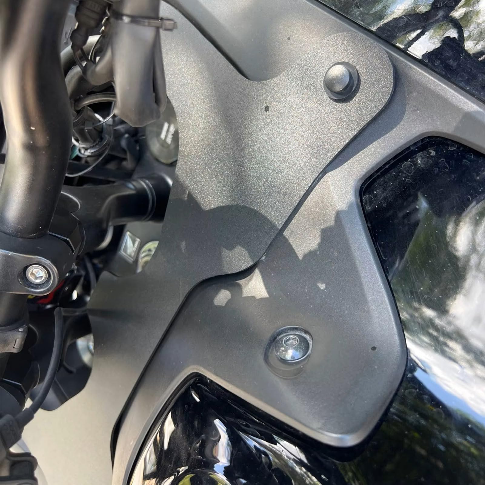 WOOGA Motorrad Cockpit Verkleidung Forkshield Aufwind Deflektor passend für HO&N&DA NT1100 NT 1100 Zubehör 2022 2023 2024