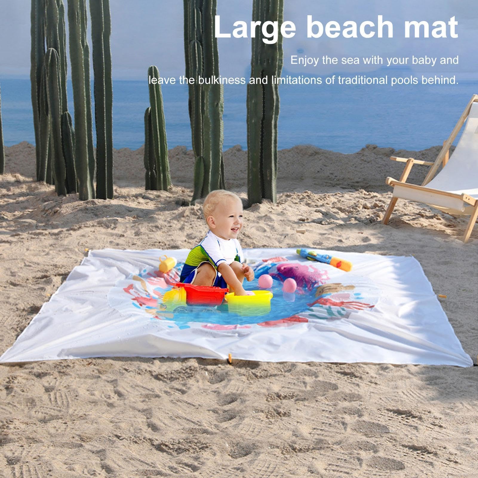 Basen Plażowy Piasekoodporny Plażowy 2 W 1