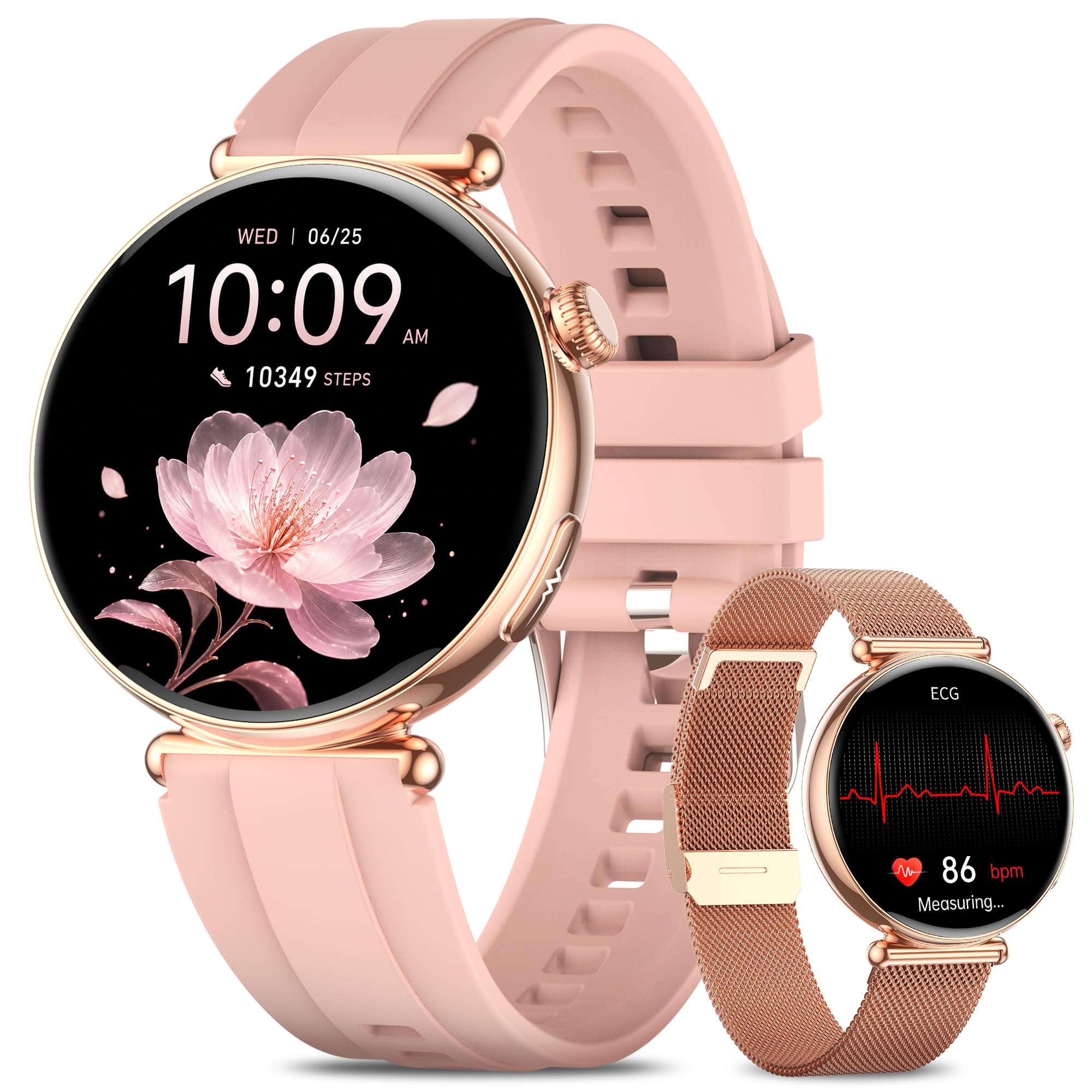 KPEP Smartwatch Damen mit EKG+HRV/Blutdruck/Menstruationszyklus/BMI/Schlaf | 1,32