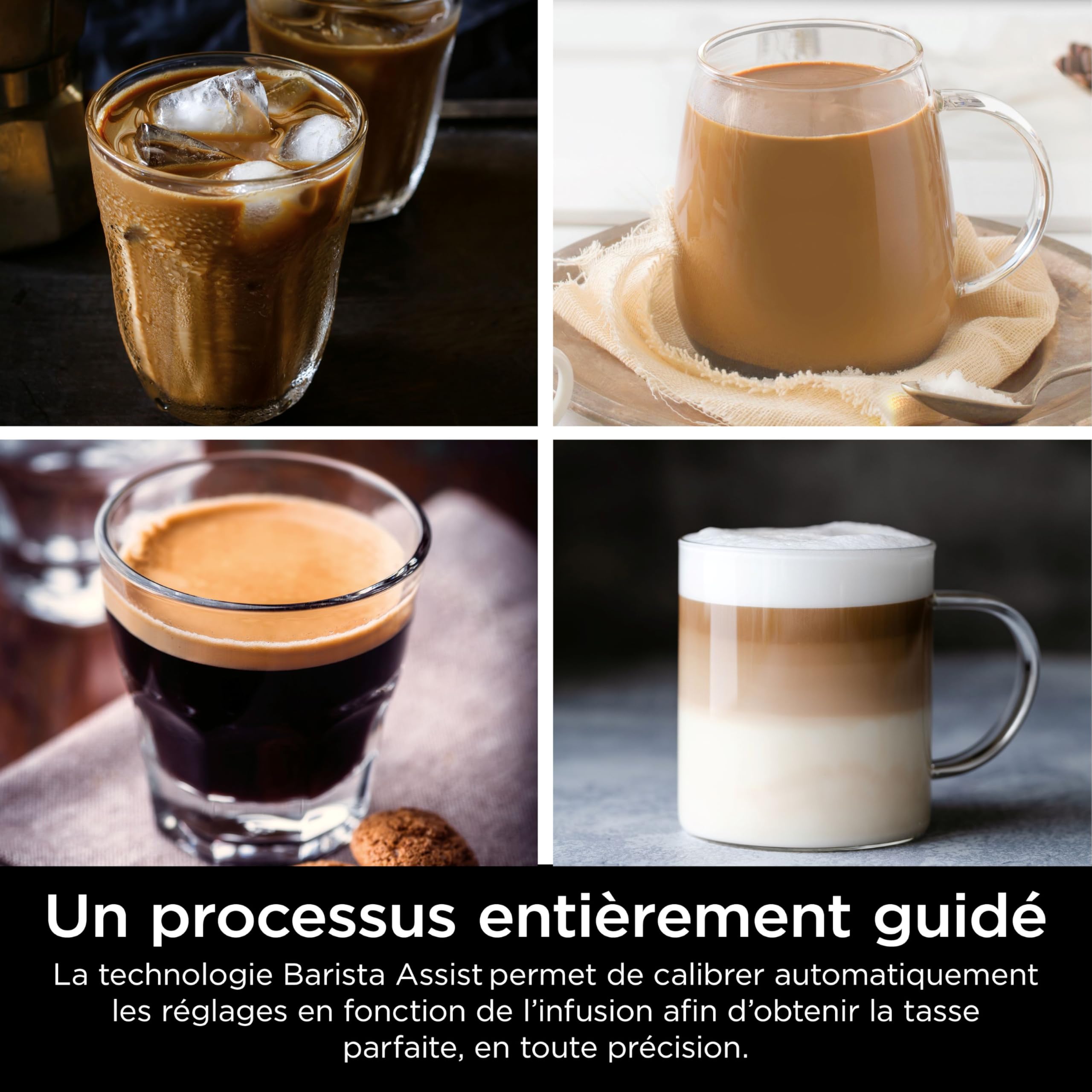 NINJA Machine à café Luxe Pro 3-en-1, Latte, Cappuccino ES701EU