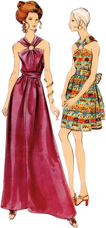 Vogue V2042Y5 Misses' A-line Dress Sewing Pattern Packet, Design Code V2042, Sizes 18-20-22-24-26