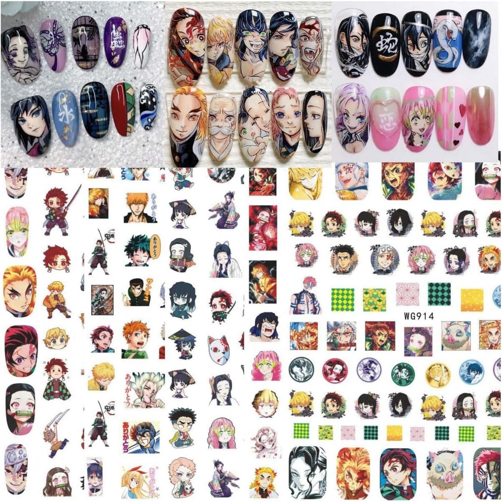 ネイルシール キャラクター Amazon.co.jp: LNDLWXK鬼滅の刃グッズネイルシールネイルシール6点