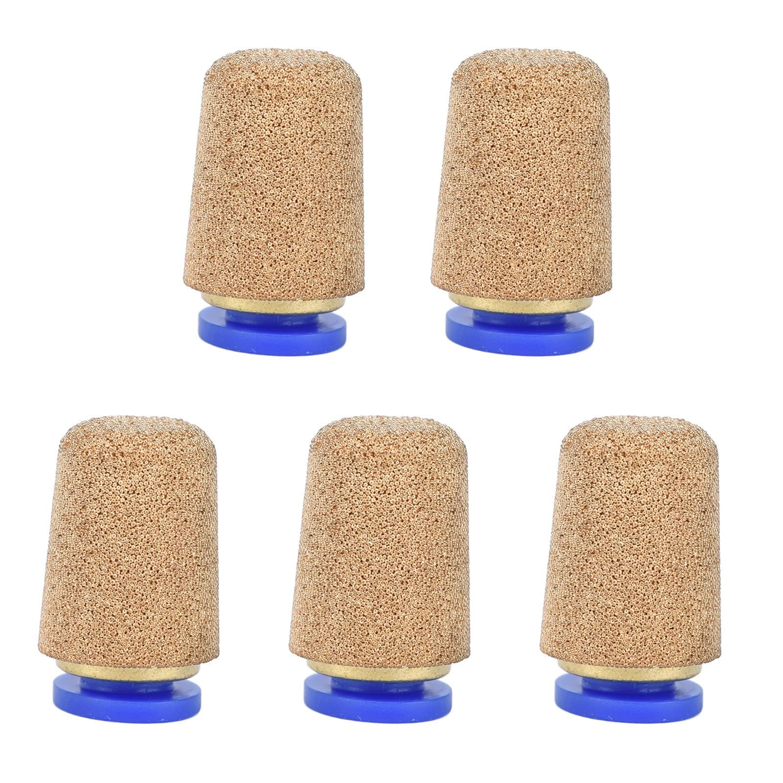 Silenziatori pneumatici 5 pezzi PSF-6 ottone per valvole aria compressa