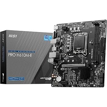 Amazon | MSI PRO H610M-E マザーボード、Micro-ATX - 第14世代