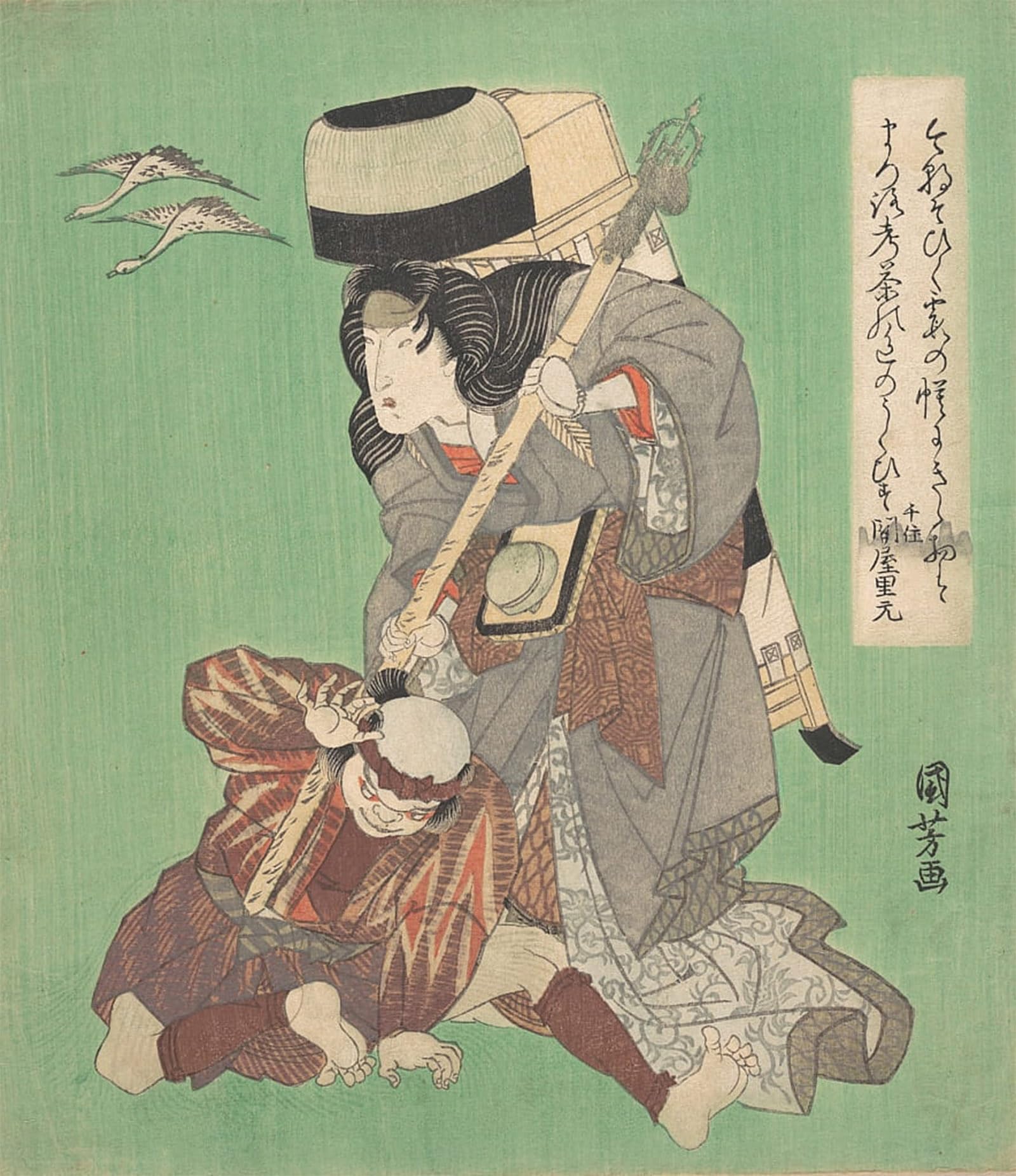 Image Sur Toile Pour Décoration Murale Scène théâtrale Kuniyoshi Mur Vide - 5