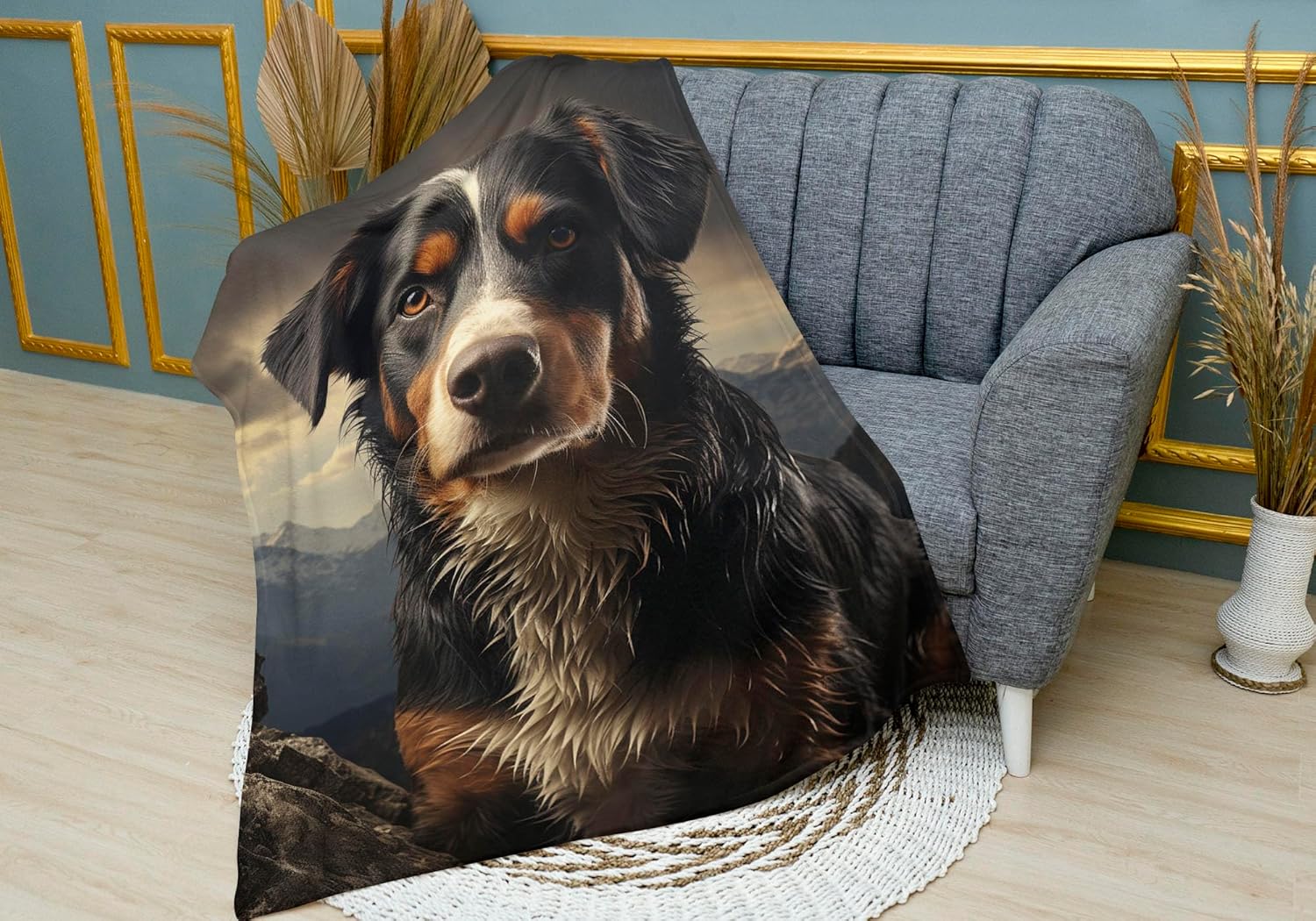 Entlebucher Mountain Dog Blanket Gift Blanket for Bed Blanket for Couch 50" x 60"