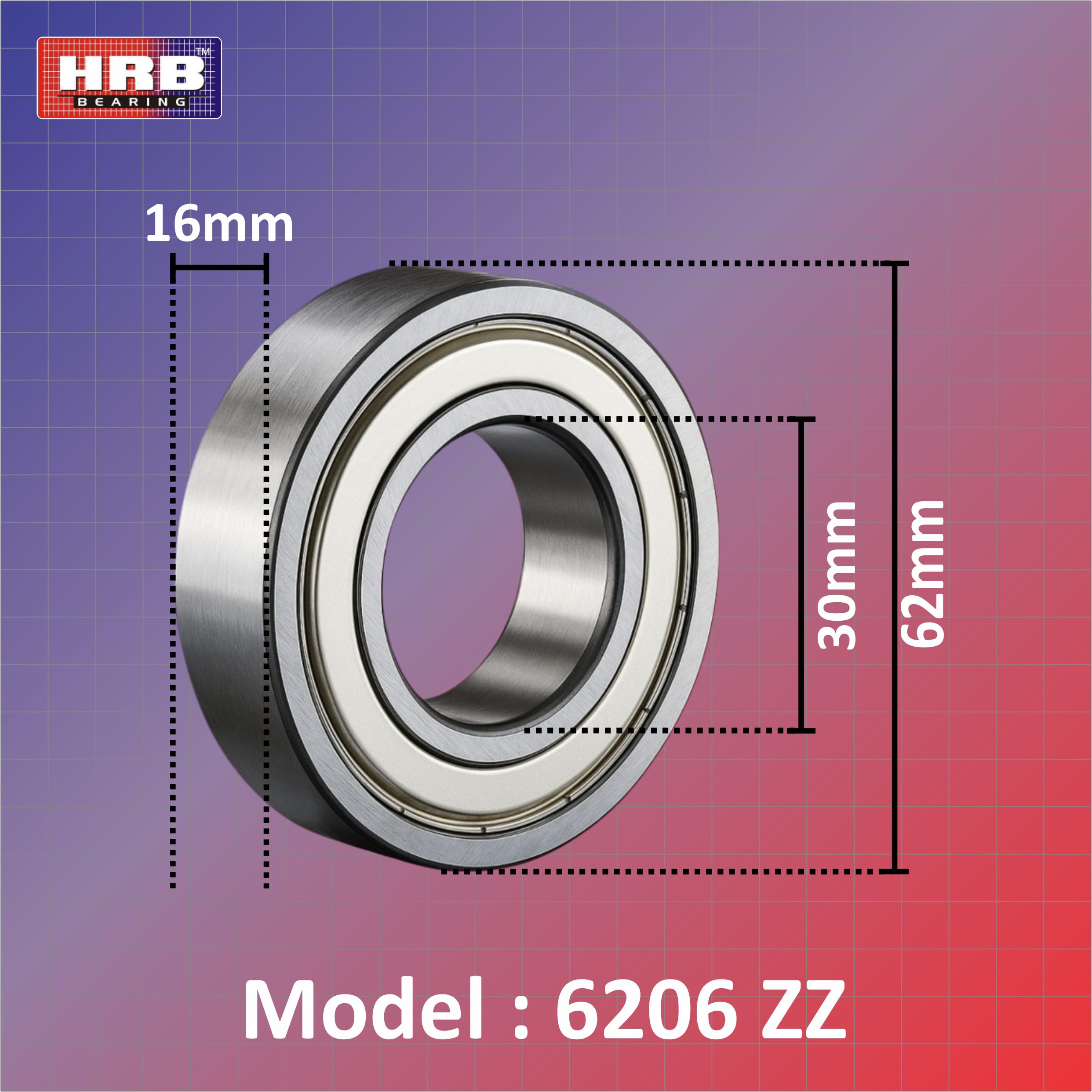 HRB Ball Bearing 6206 ZZ : Amazon.in: Car & Motorbike