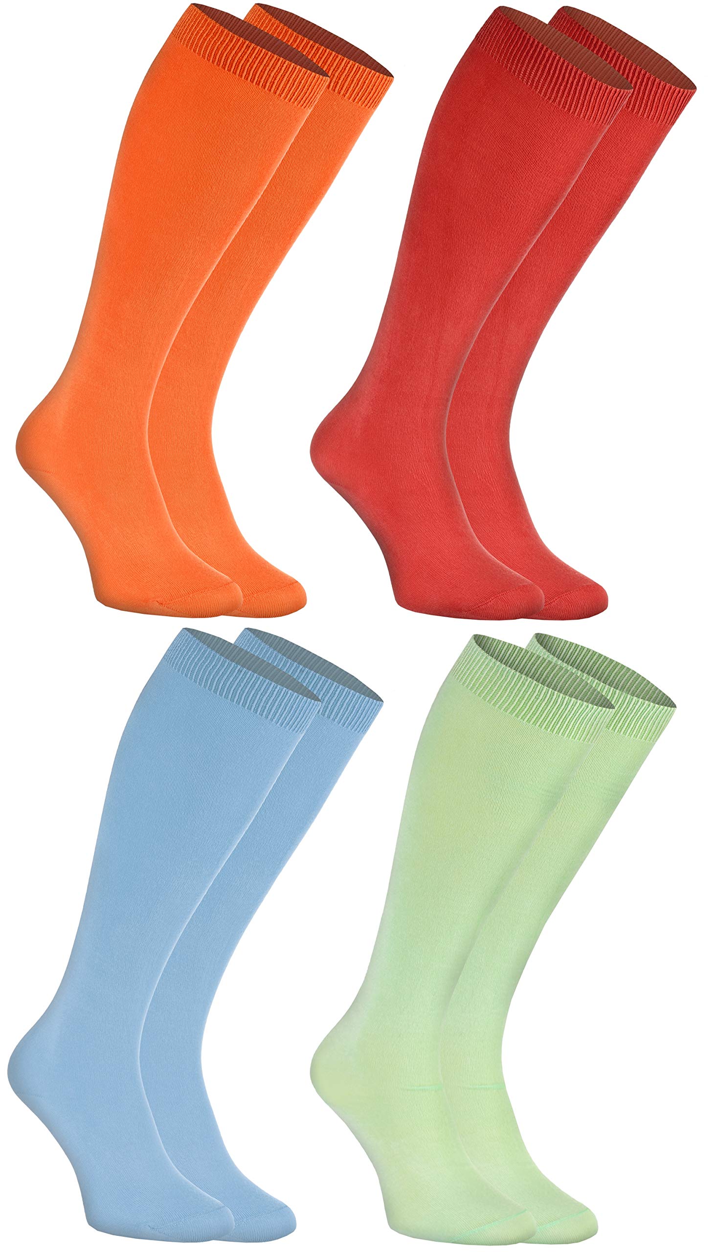 Woman Man Bamboo Knee-High Socks