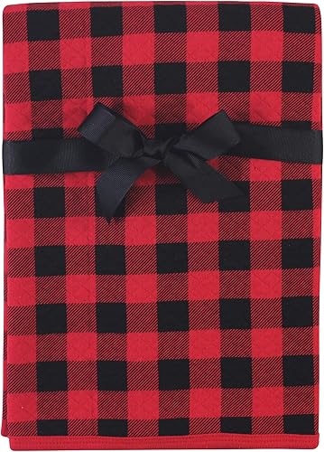 Hudson Baby Manta unisex acolchada multiusos para bebé, manta de recibo, manta para cochecito, diseño de cuadros de búfalo, 1 paquete, talla única