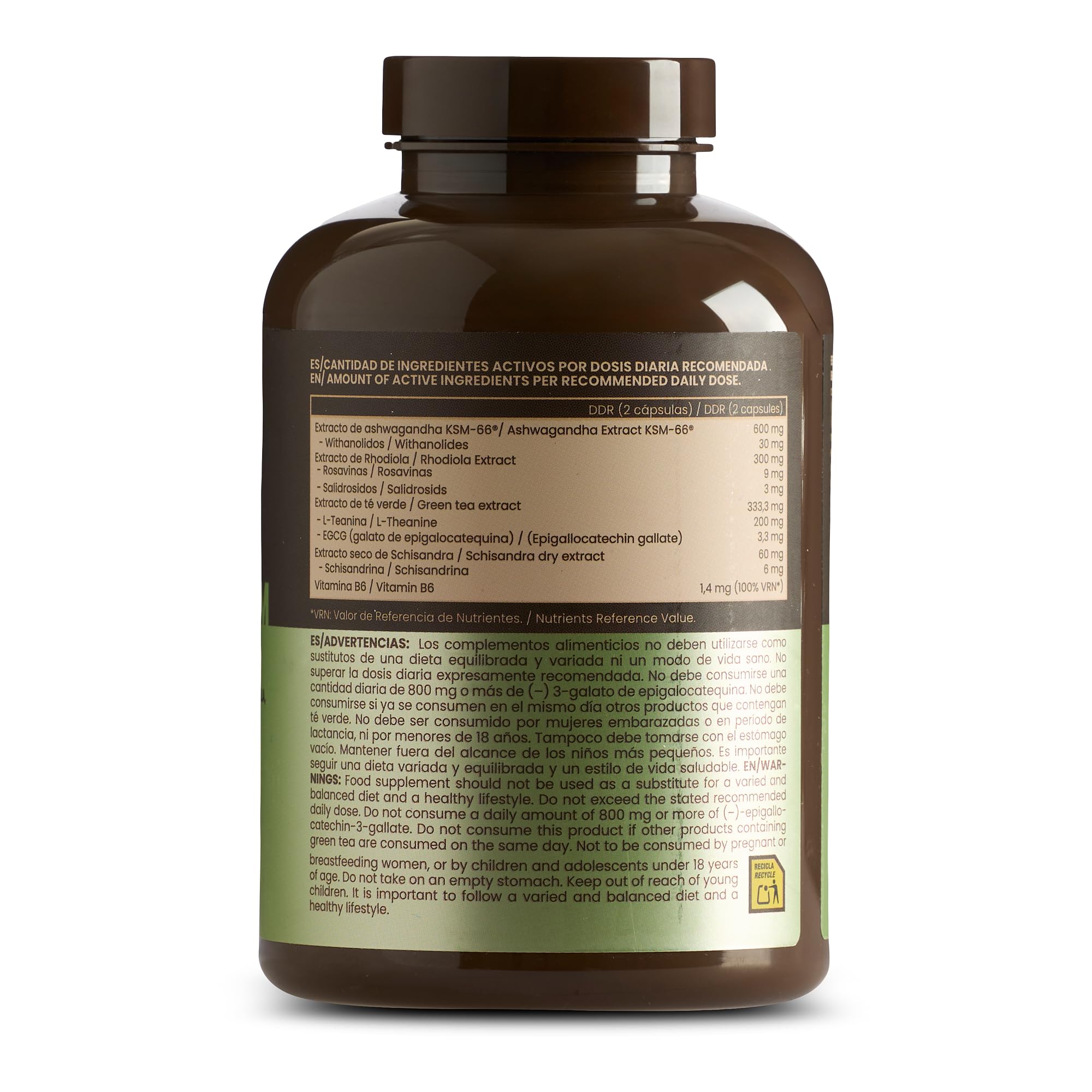 Grow Wellness Stay Calm Ashwagandha KSM-66 180 Cápsulas
