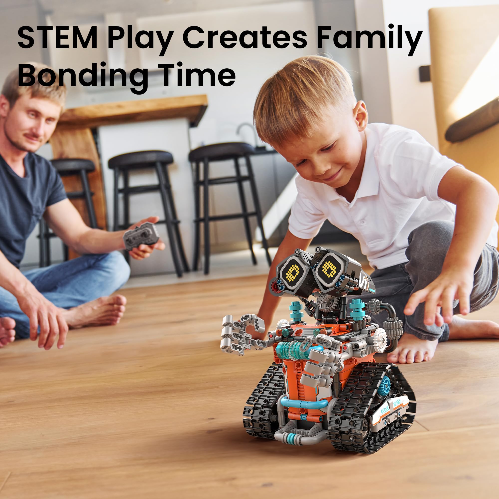 Sillbird Robot technique programmable 5 en 1 avec application et télécommande | Jouet STEM pour enfants de 8 à 12 ans, cadeau créatif et éducatif, kit de construction de 596 pièces