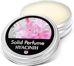 FLOWERLAND Perfume sólido – Perfume portátil de bolso perfeito para uso em viagens – Perfume de fragrância natural para homens e mulheres – natural e vegano – jacinto (30 ml)
