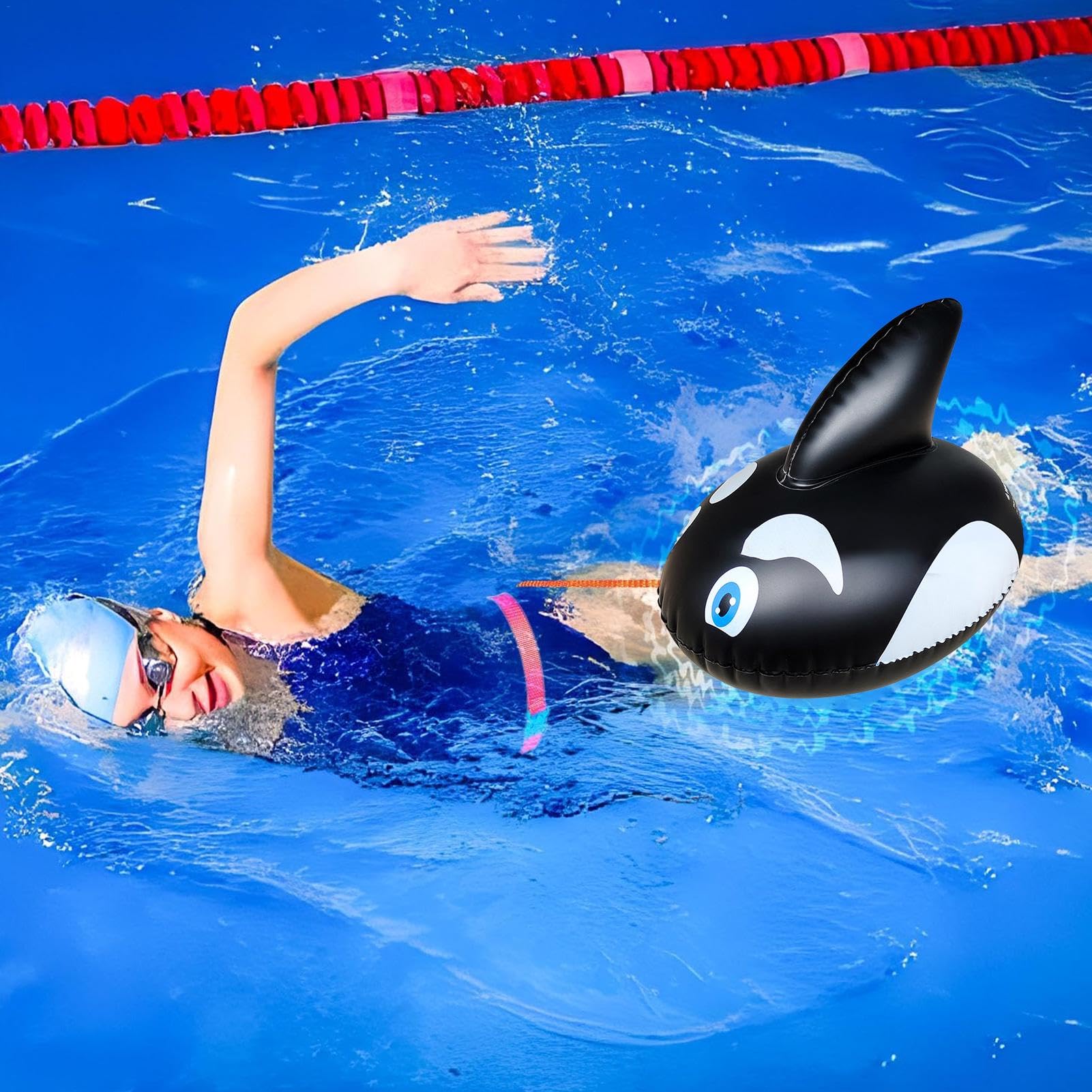 Boya de natación en aguas abiertas Flotador de alta visibilidad Entrenamiento seguro