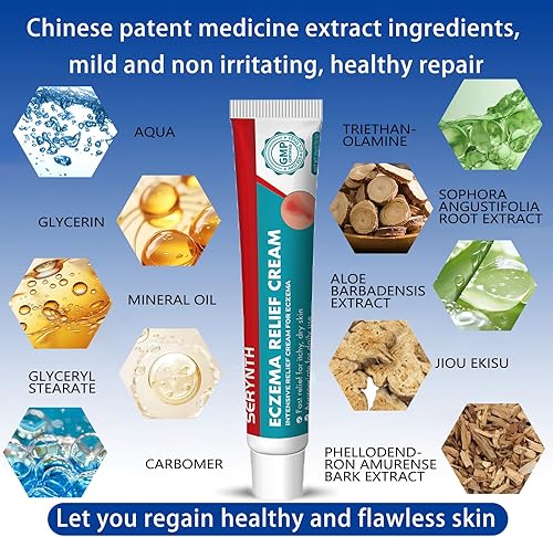 Miniatura 7 de SERYNTH Cremas para dermatitis de eccema psoriasis de alta eficiencia, tratamientos de erupción facial, picazón de acción rápida de hidrocortisona,