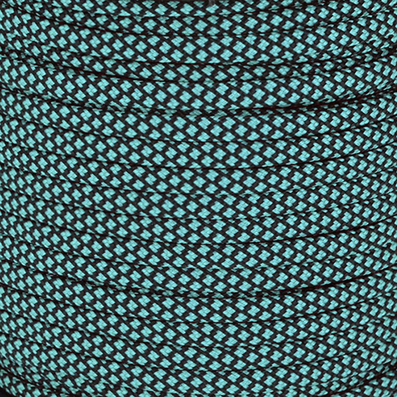 MOOCY Diamond Pattern Paracord 550 Blue Black,5/32 in x 164 ft (4mm x 50m),7 Inner Strands/Parachute Cord,Nylon Type III Paracord,Ideal Nylon String for Survival & Camping Gear