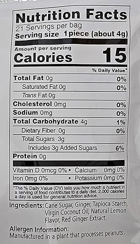 Miniatura 2 de Prince of Peace Ginger Chews Plus+ (paquete variado de 2 sabores) (3 onzas cada uno) limón, jengibre, todo natural, sin gluten