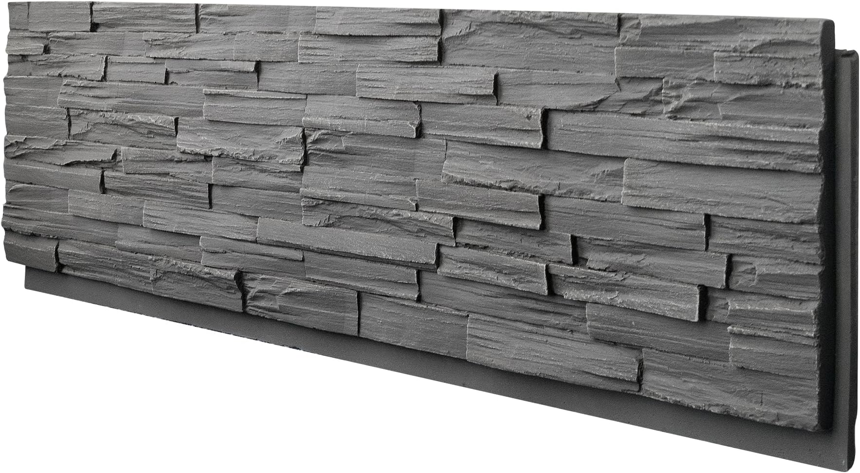 ROOMTEC 1-Pack Faux Stone Wall Covering Panels for Interior and Exterior Decor, PU Stone Veneer Exterior, Exterior Siding Panels for DIY Home Improvement Projects, 45.67" x 12.99"