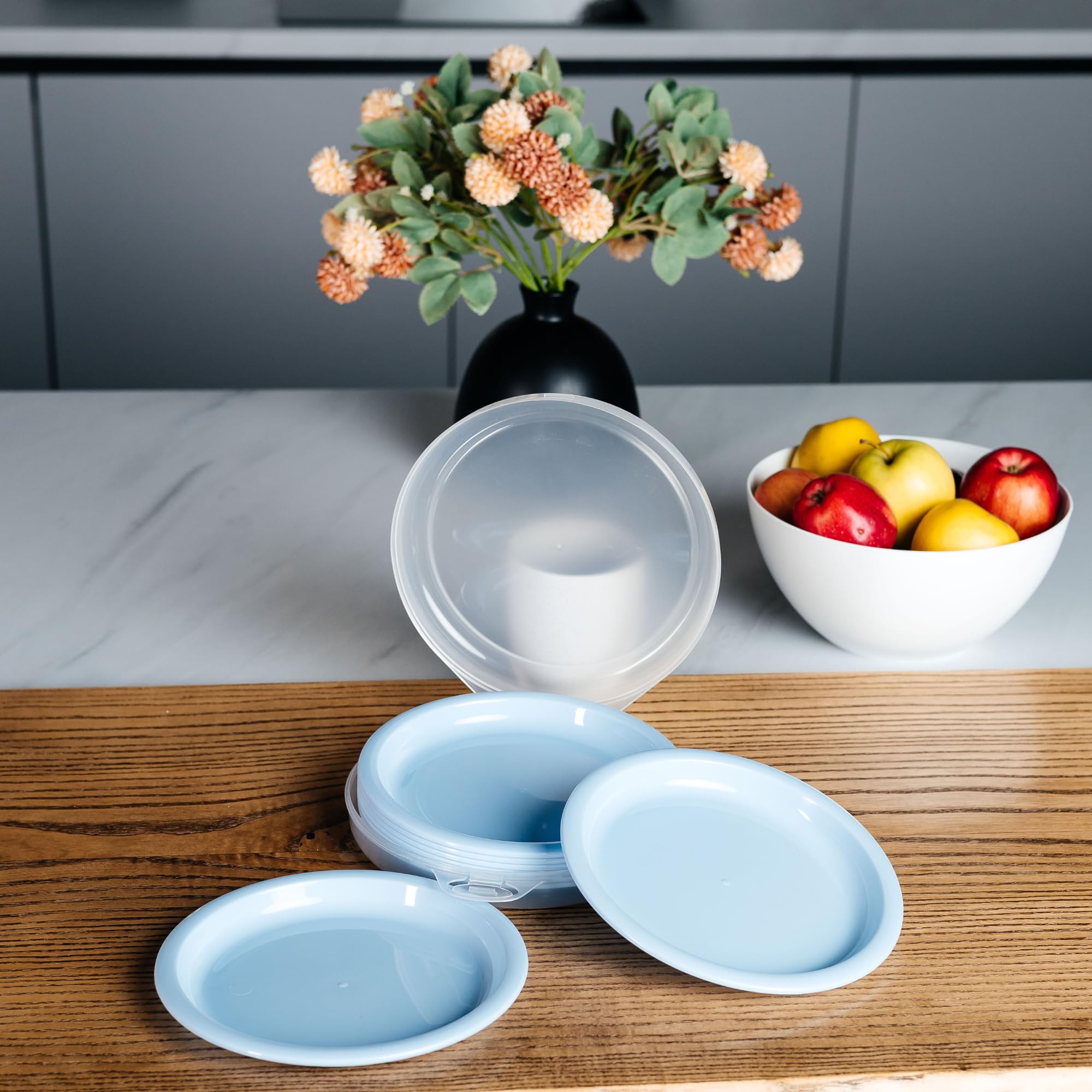 Amazon.co.jp: Plastic's Craft 軽量 再利用可能なプレート 8枚セット