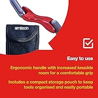 Vista 5 de Amtech - Herramienta de ensambladora de ladrillos intercambiables de 4 tamaños para mantener y reparar ladrillos, aluminio fundido duradero, mango