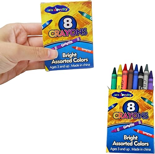 Miniatura 8 de 4E's Novelty 48 cajas de 8 paquetes de crayones a granel para niños, crayones para el aula, suministros para profesores, suministros escolares,