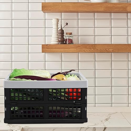 Miniatura 4 de Readsky Cajas de almacenamiento plegables de 16 litros, cajas de plástico plegables, 4 paquetes