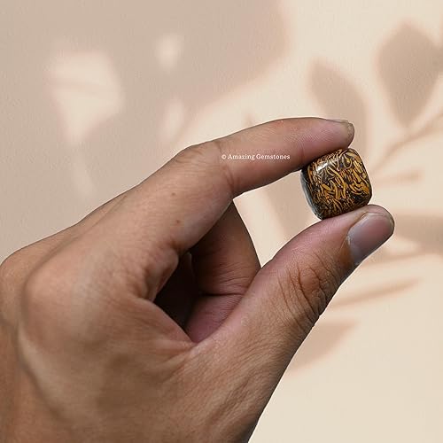 Miniatura 6 de Mariyam - Piedras pulidas de cristal de jaspe, piedras preciosas naturales para curación, cristales de bricolaje para protección (1 onza)