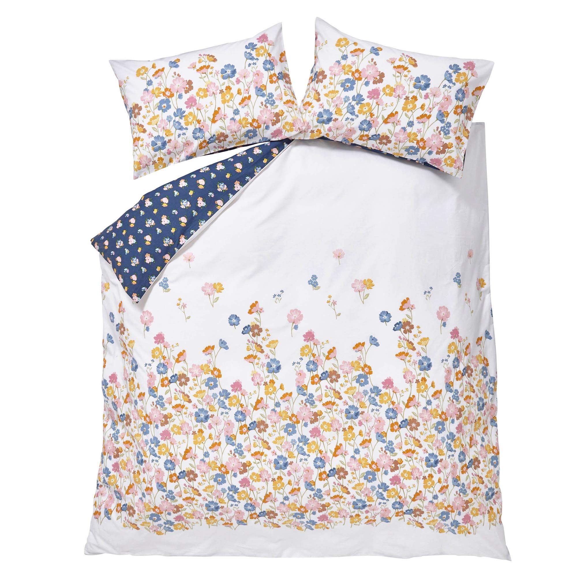 Ashley Wilde Cath Kidston Park Meadow Duvet Cover Set 100% Cotton (King Duvet Cover Set 230Cm X 220Cm)