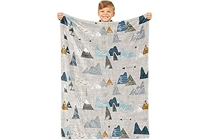 Adventure Mountains Toddler Blanket - Soft and Dreamy Comfort for Young Explorers
