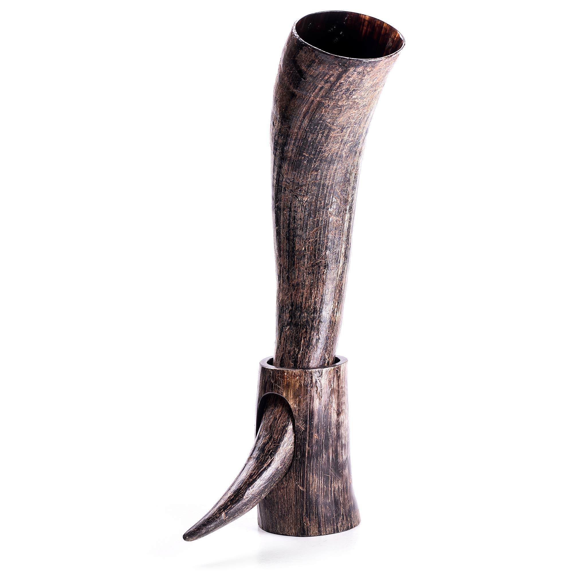 Norse Tradesman Genuine 50 cm OxHorn Viking Drinking Horn with Horn