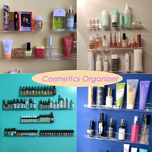 Miniatura 5 de Estantería flotante de acrílico invisible para niños para habitación de niños, estantes de pared flotantes, Funko Pop Display Picture Ledge,