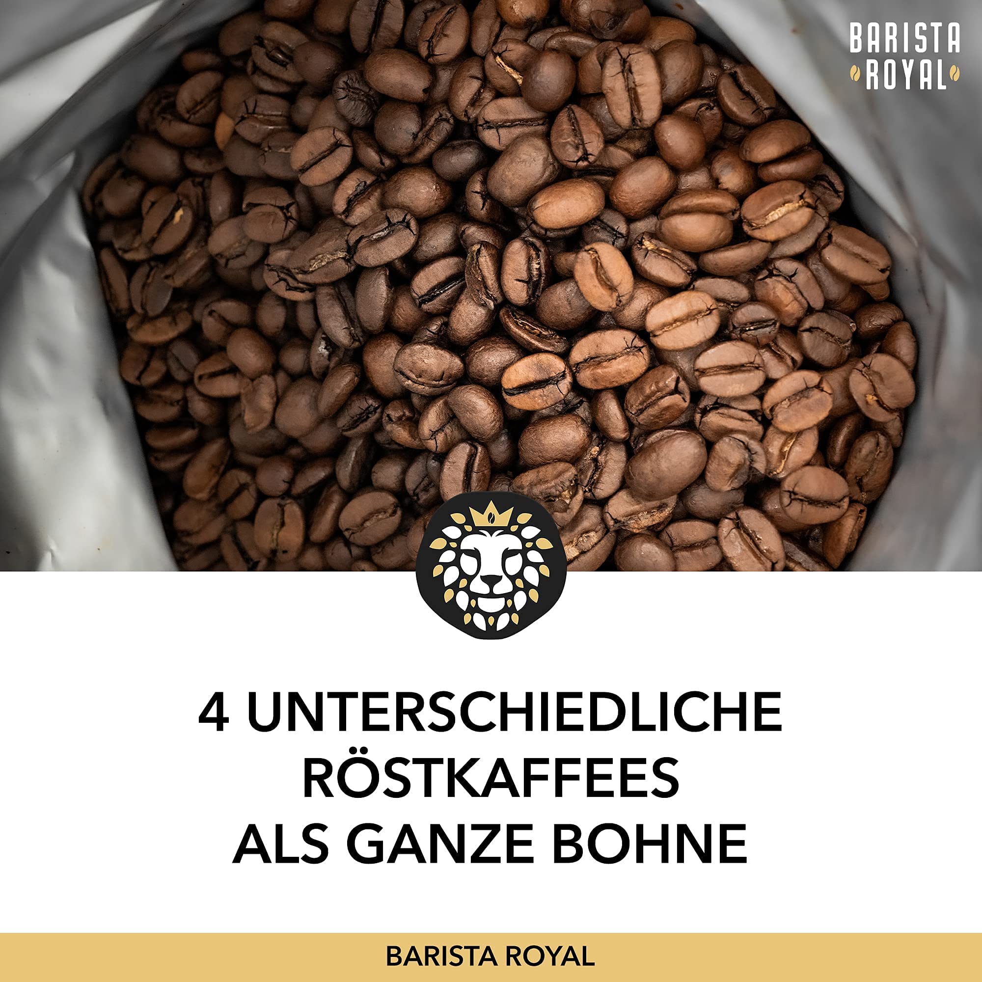 Kaffee Geschenk Probierset 4x250g Kaffeebohnen für Vollautomat und Filter