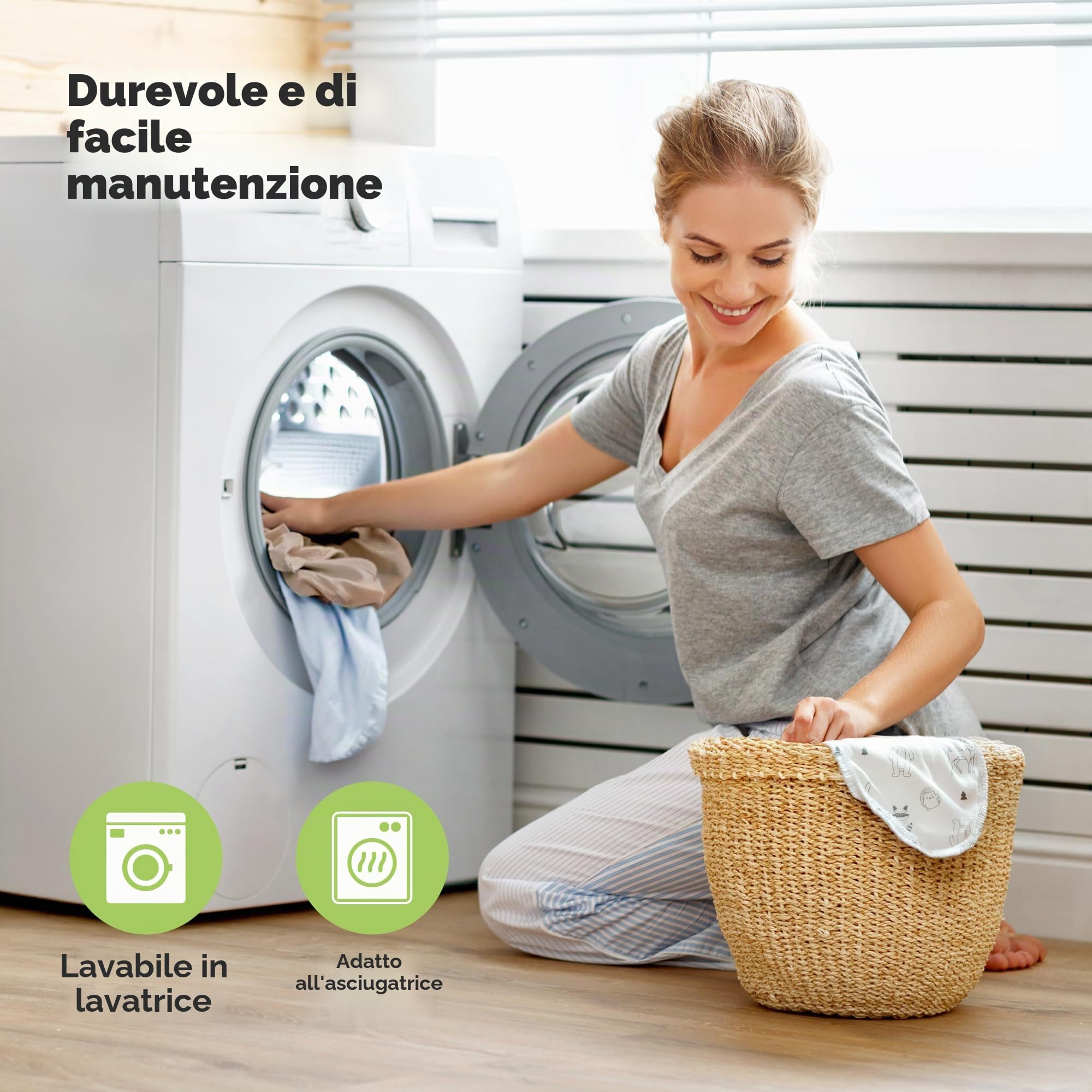 Lenzuolo con angoli per lettino da 70x140 - Set di lenzuola per lettino da bambino, composto da un lenzuolo con angoli e due lenzuolini per lettino, in cotone (Woodland)
