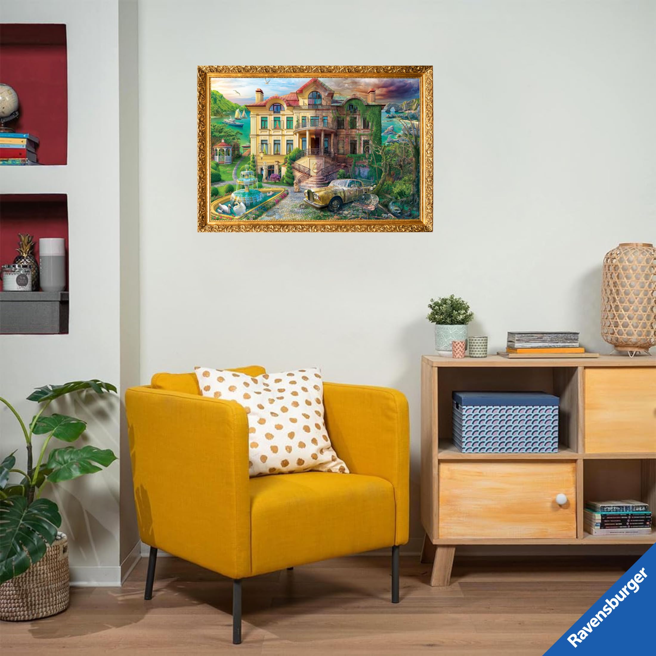 Ravensburger - Puzzle 2000 Pezzi La Villa Attraverso I Secoli | Puzzle 2000 Pezzi | Rompicapo Adulti E Bambini Dai 14 Anni In Su | Regalo Per Bambini E Adulti | Misure 98x75cm | Tecnologia Soft-click