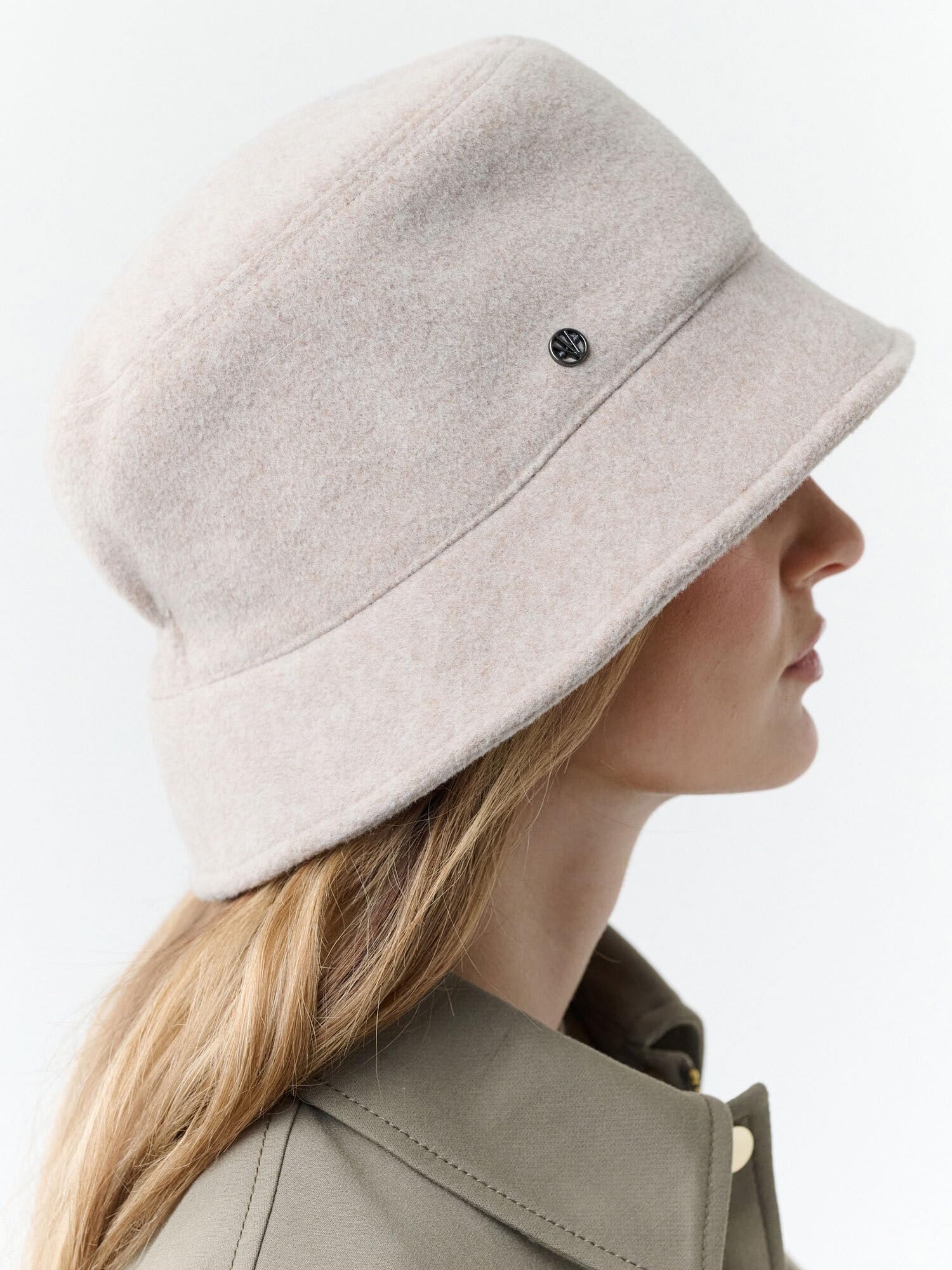 LOEVENICH Damska czapka typu bucket Hat | z podszewką i możliwością zgniatania | materiał płaszczowy | podszewka polarowa | elastyczna