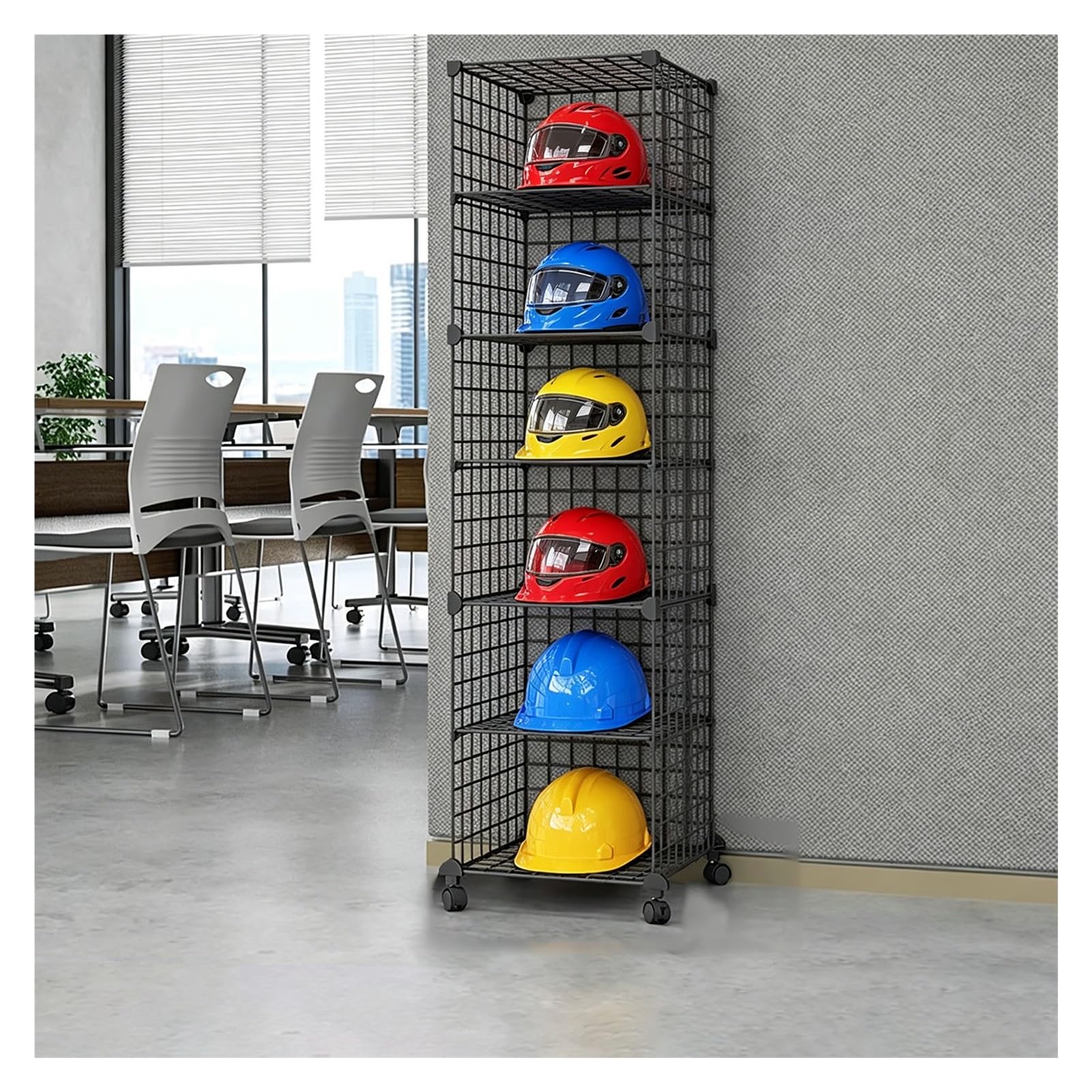 JYHHCYS Hard Hat Rack Safety Helmet Holder Organizer Floor-Standing